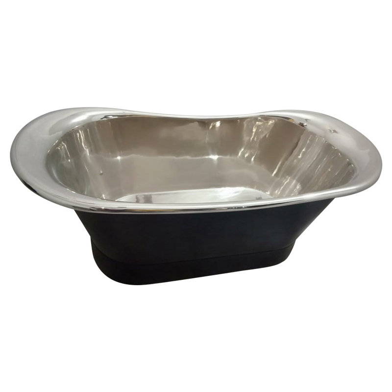 1800mm x 760mm Freestanding Soaking Nickel Bathtub
