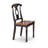 5 Piece Dining Room Table Set Includes a Round Kitchen Table with Pedestal and 4 Dining Chairs, Black & Cherry-1193313034-1144800372-1098275602