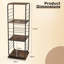 115cm H x 40cm W Metal Standard Bookcase-956139886