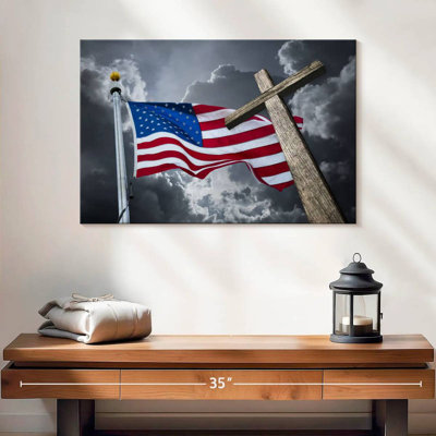 Borges American Flag And Cross