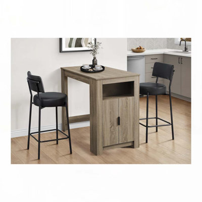Barstool, Counter Height, Set Of 2,