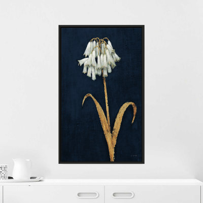 "Shimmering Summer II Indigo Crop" par James Wiens, reproduction sur toile dans un cadre flottant