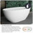 x Freestanding Soaking Plastic / Acrylic Bathtub