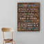 Art textuel sur toile tendue Classroom Rules-31597649