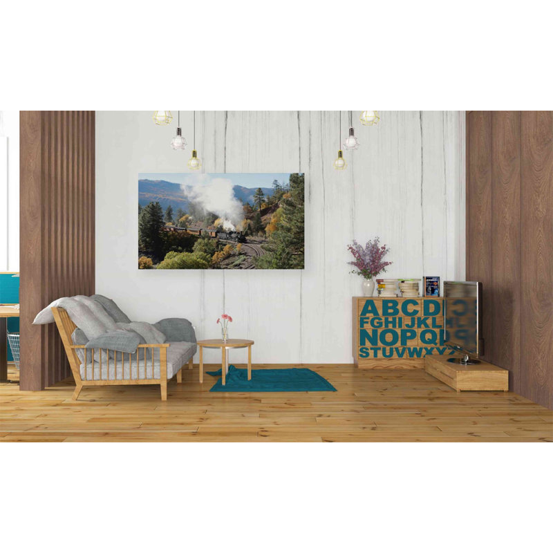 «Durango Silverton Train IV» par Lori Deiter, art mural sur toile, H 26 po x l 40 po x 1,5 po