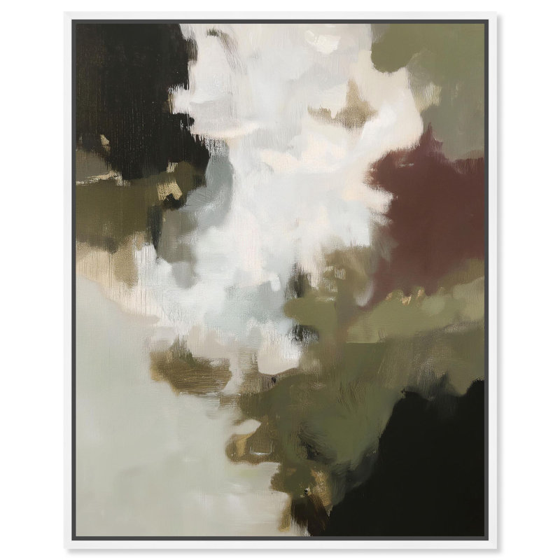«Earthy Palette III Boho», reproduction d'art sur toile par Art Remedy, H 16 po x l 20 po, Cadre blanc