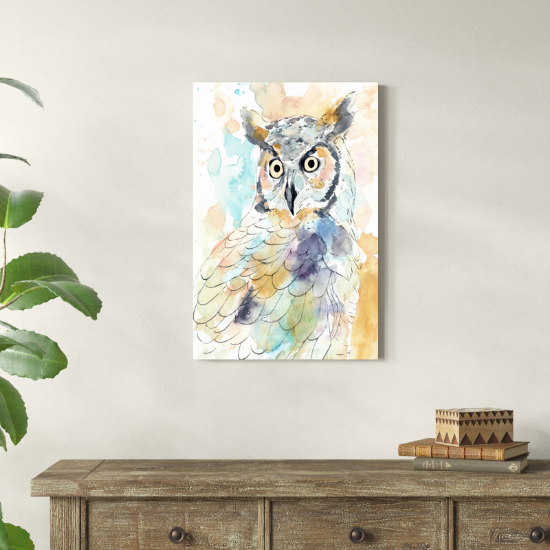 Hibou majestueux II, H 30 po x l 20 po