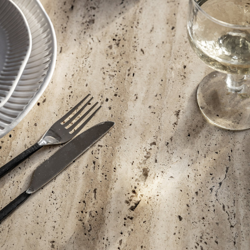 Chary Round Stone Top Dining Table