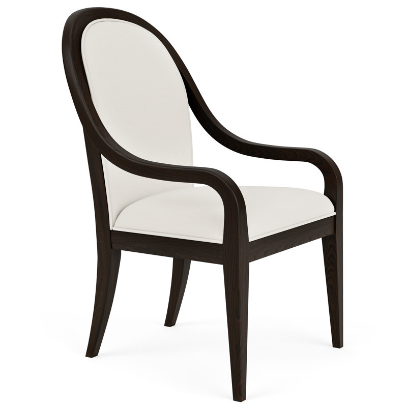 Chaise avec accoudoirs rembourrée Nina