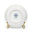 Tasse et soucoupe en porcelaine fine Signature, décor treillis cobalt de style Gzhel