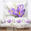 Crocus en tapisserie de fond blanc Floral-28482507