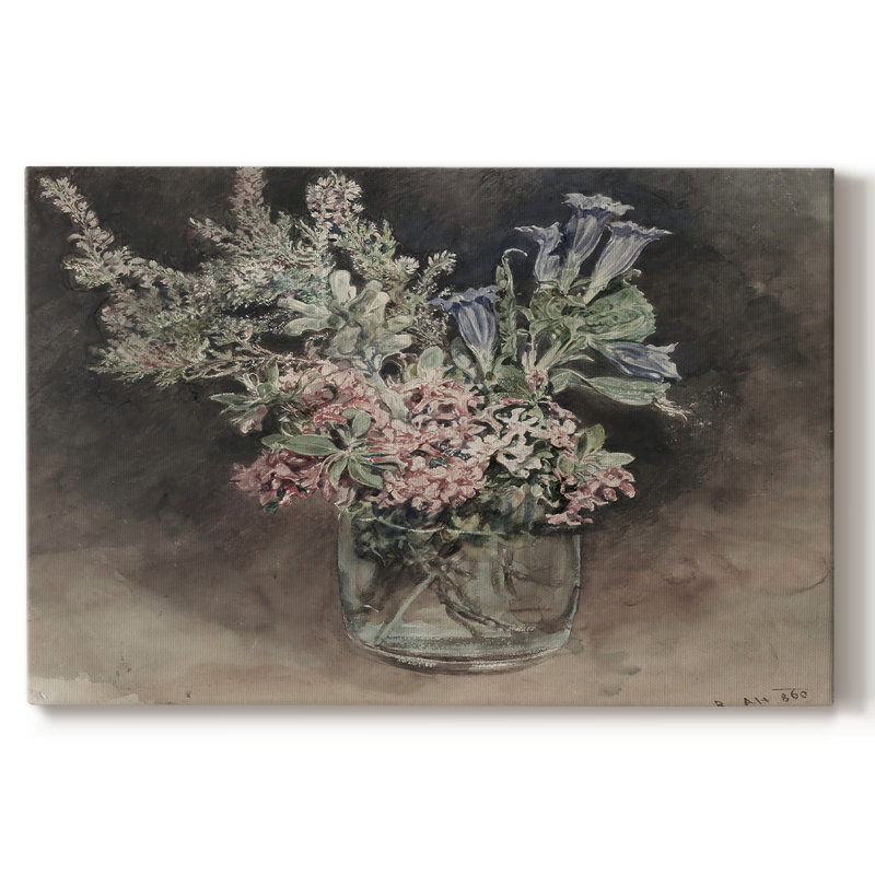 Botanique rétro - XXIX, H 13 po x l 19 po x P 1,5 po, Toile tendue