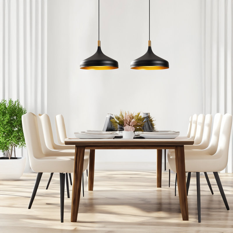 Luminaire suspendu en dôme pour îlot de cuisine 2 lumières Myrtle