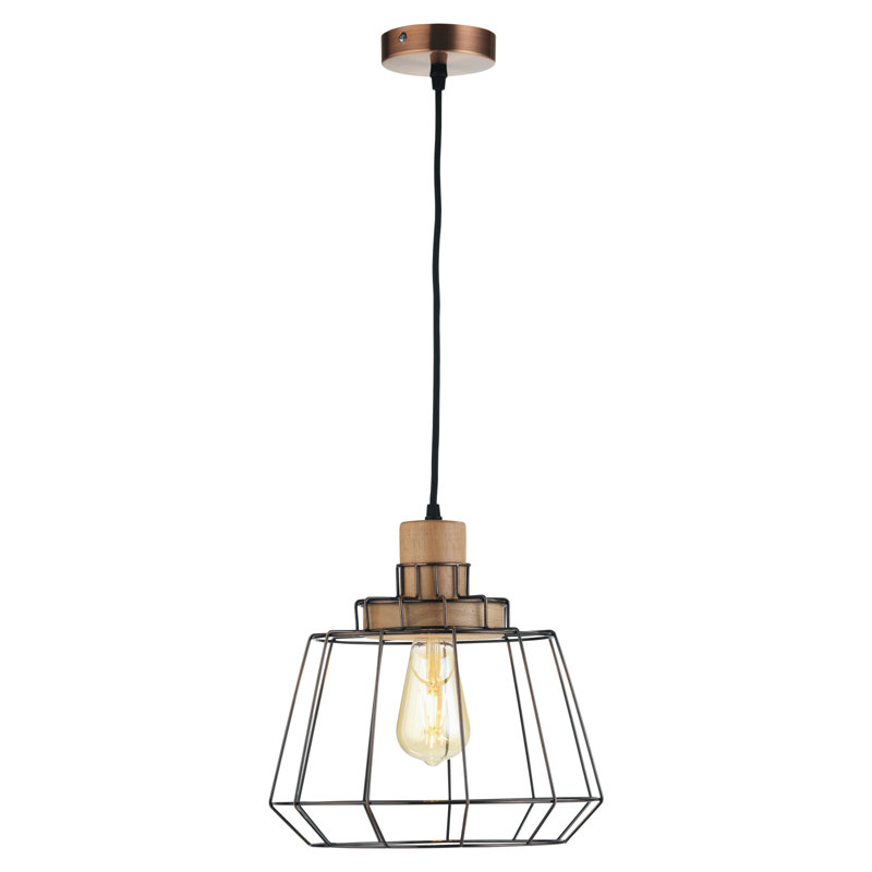 Strickland 1 - Light Geometric Pendant, Copper