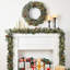 Glittered Christmas Wreath and 9ft Garland with Lights and Pincone