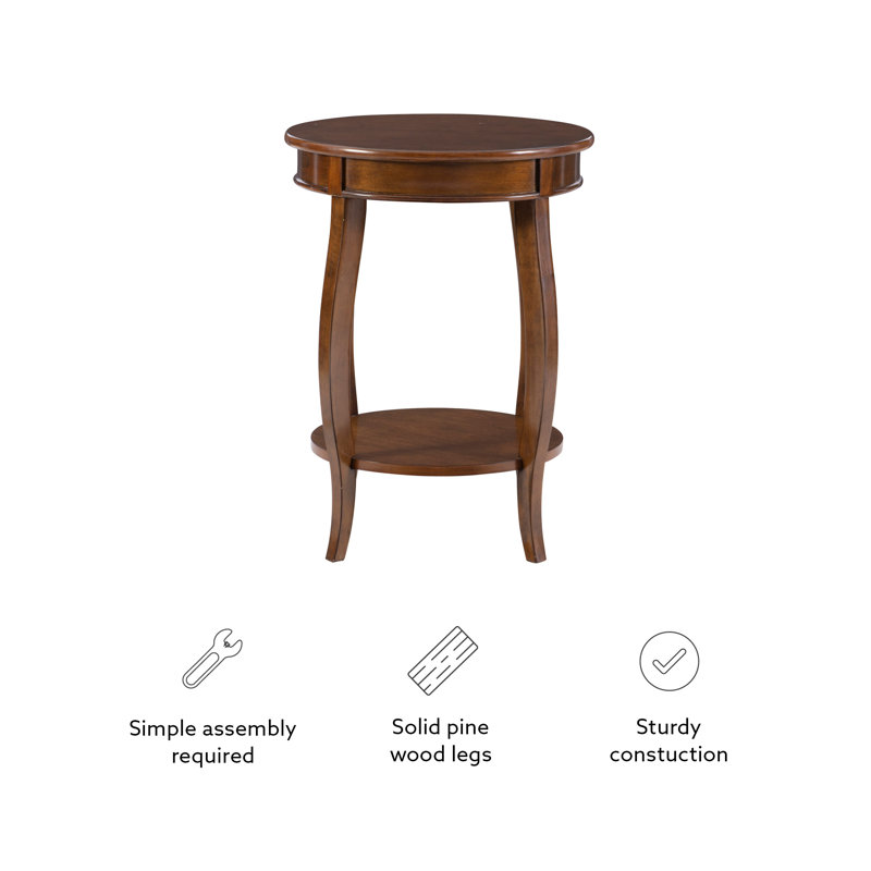 Everill End Table, Hazelnut