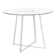 Beres Round Glass Top Metal Base Dining Table