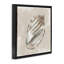 Conch Shell over Vintage Pattern Floating Frame, design by Conrad Knutsen-117122356-117122357