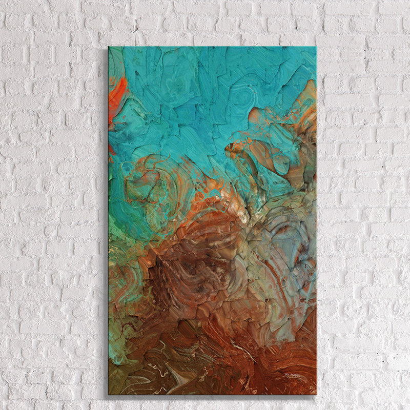 « renew your pensées », reproduction d’impression sur toile, H 60 po x l 36 po x P 1,5 po, Toile tendue