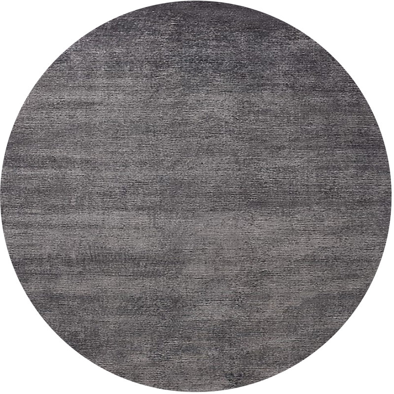 Tapis gris Corbe, Rond 8 pi