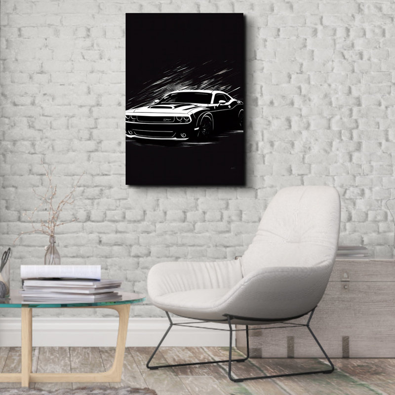 Impression sur toile tendue, "II" de Maki par haitley Dodge, H 18 po x l 15 po x P 1,5 po