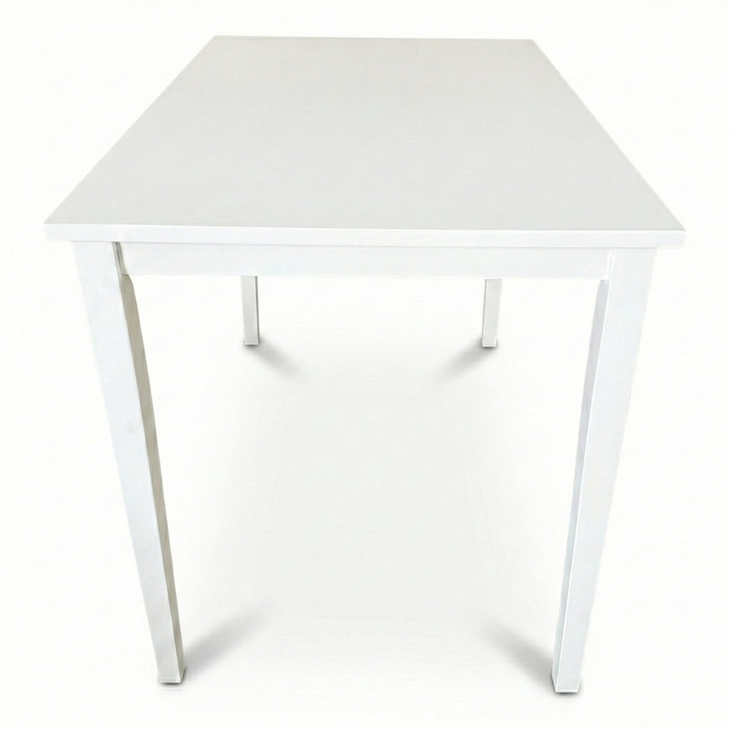 Table de salle à manger Phung, H 30 po x L 43,3 po x l 27,5 po, Blanc