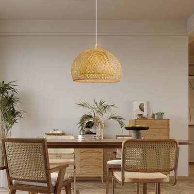 Luminaire suspendu en bambou Farmhouse