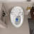 Ceramic Egg Shape Bathroom Toilet - Glossy White, 1.28 Single Flush, Accessory Modern In White Shape, Smooth Flushing Action