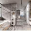 Armoire de rangement en lin de 52 po en bambou blanc, convenant aux espaces de vie principaux tels que les salles de bain, les chambres et les salons