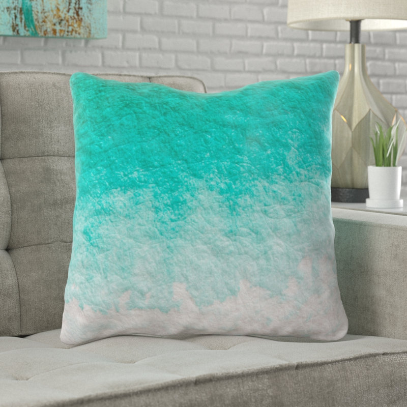 Coussin watercolour Hinesville, Microsuède, Intérieur