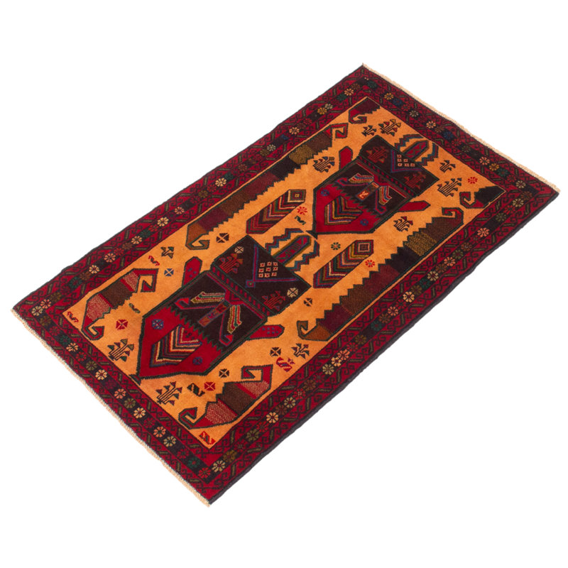 Tapis brun clair Dequita 2 pi 9 po x 4 pi 6 po