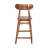 Heritage Curve Parota Wood Barstool