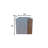 Wurster Lightweight Concrete Modern Square Outdoor Planter Set, 16 Inch and 12 Inch Tall, Timber Ridge-545340921-545340922