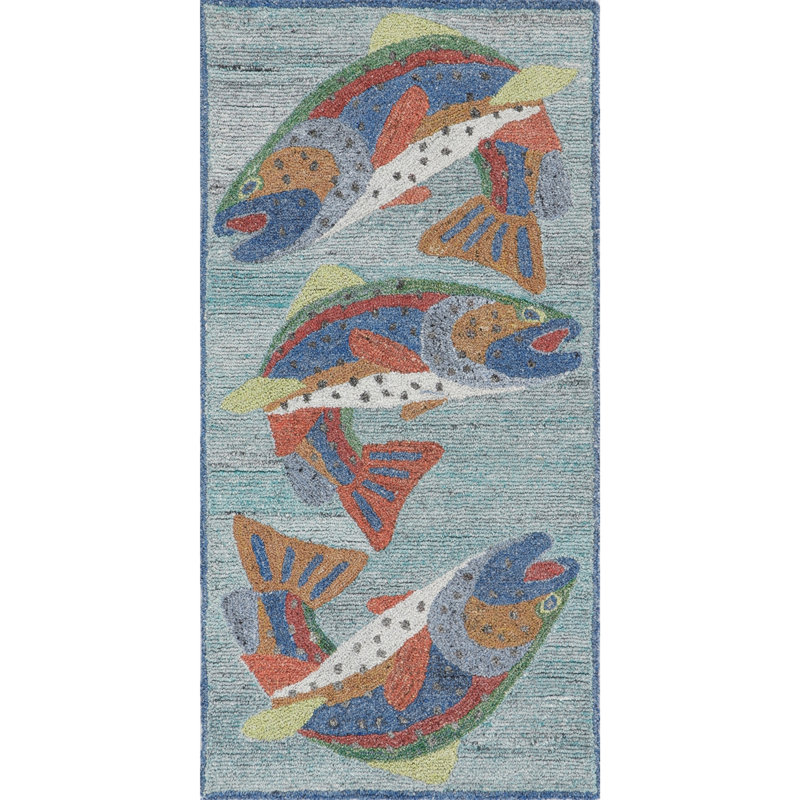 Tapis d'intérieur / extérieur en polyester recyclé touffeté à la main Global Global, Tapis de couloir 2 pi 6 po x 5 pi