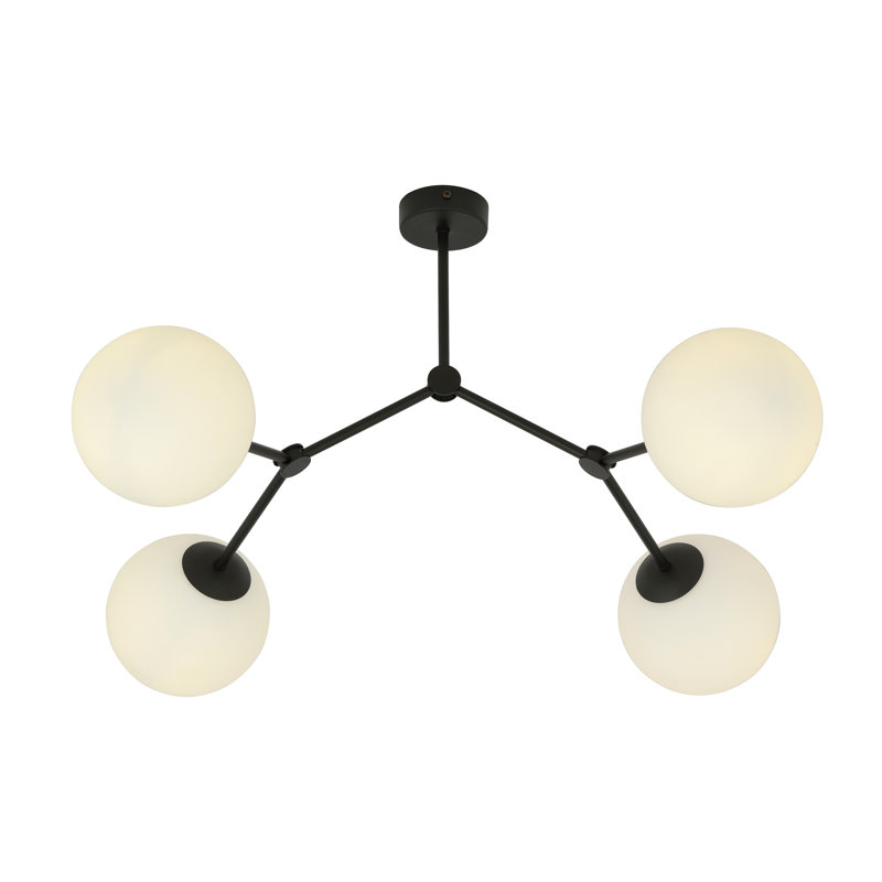 4 - Light Sputnik Chandelier, White