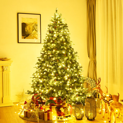 Lighted Pine Christmas Tree