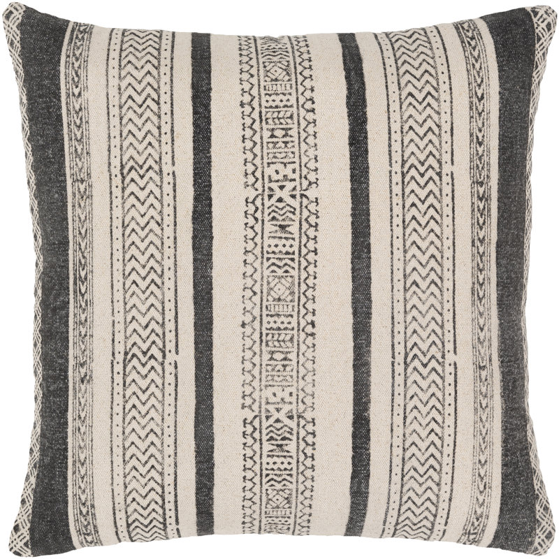Lola Cotton Striped 20" Throw Pillow