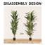 Faux arbre Dracaena en pot en plastique-1888381938