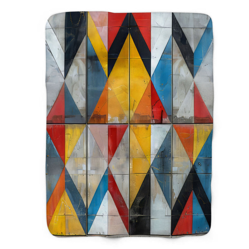 Symmetrical Simplicity - 1 Piece Premium Blanket, Twin