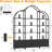 Arched Bookshelves and Bookcases: Triple Wide 5-Tier Large Open Bookshelf-1636795912