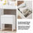 Makeup Vanity Desk with LED Lighted Mirror & Power Outlet & 7 Drawers-1671923503