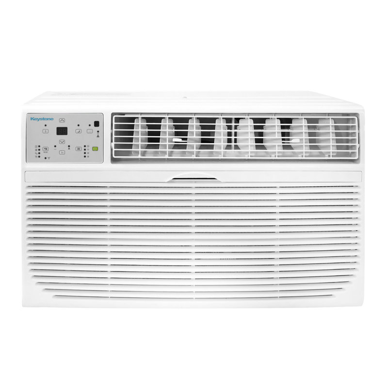 Climatiseur à travers le mur Keystone 8 000 BTU 115 V avec capacité de chaleur supplémentaire de 4 200 BTU, 8000