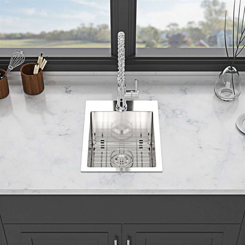 Drop-In Kitchen Sink Single Bowl