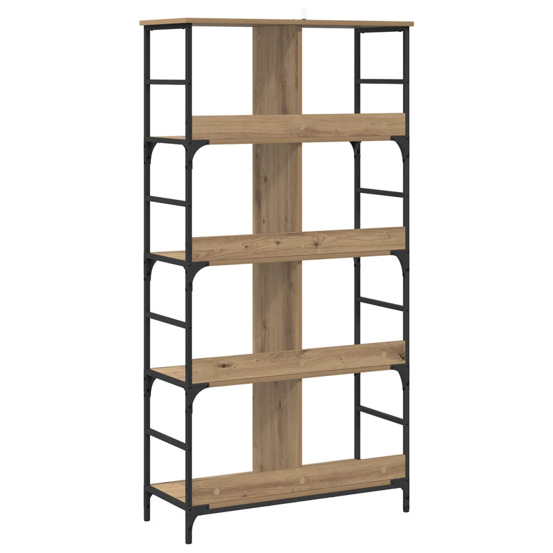 78.5 cm W Standard Bookcase, 153 cm H x 78.5 cm W x 33 cm D x, Artisan Oak