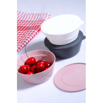 Ensemble de boîte de rangement durable (3 pièces), plastique transparent, 4,7 x 4,7 x 2,0 pouces | Matériau empilable 100% sans BPA | Idéal pour organiser de petits objets, des fournitures d'artisanat et des articles essentiels pour la maison