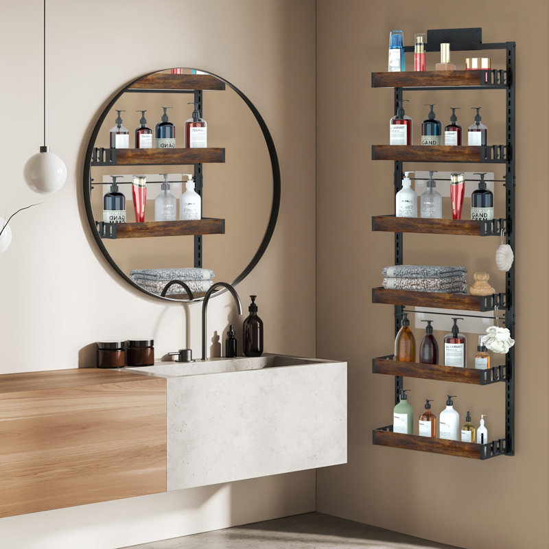 Freestanding Spice Rack with Adjustable Racks