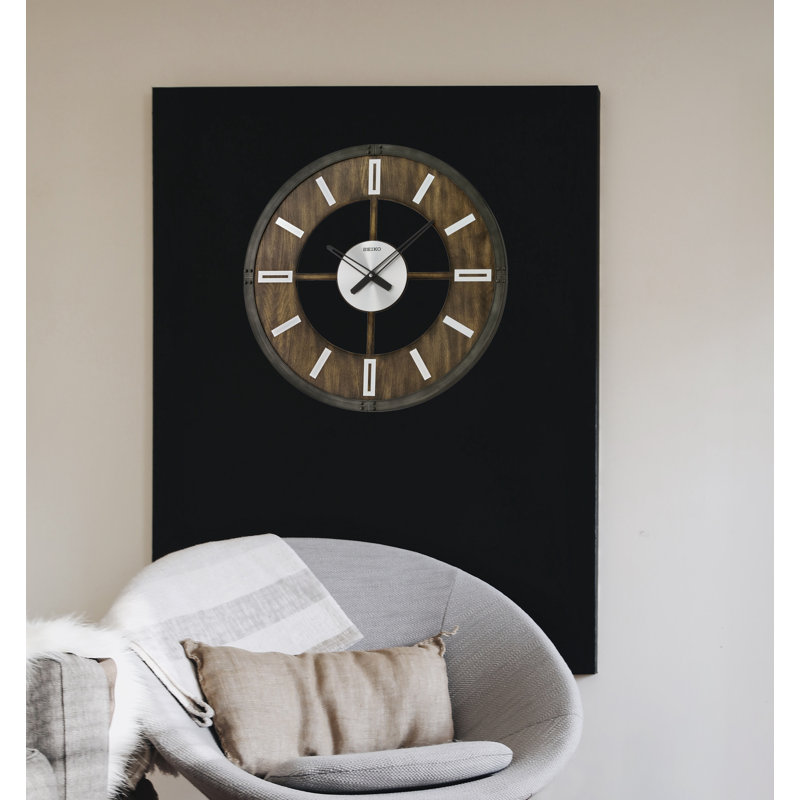 QXA782KLH Wall Clock, Black