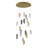 Transitional 18-Light Glass Chandelier 