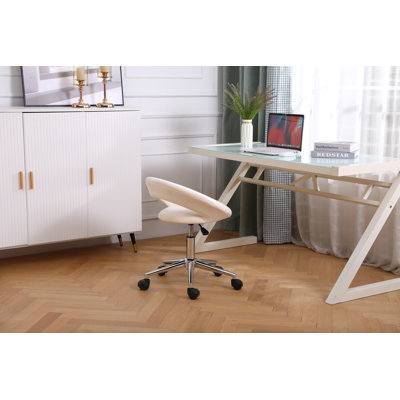 Chaise de travail en velours