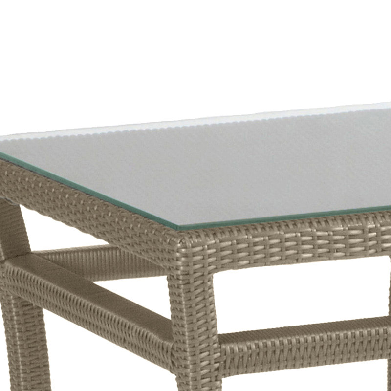 Club Outdoor Side Table, Oyster